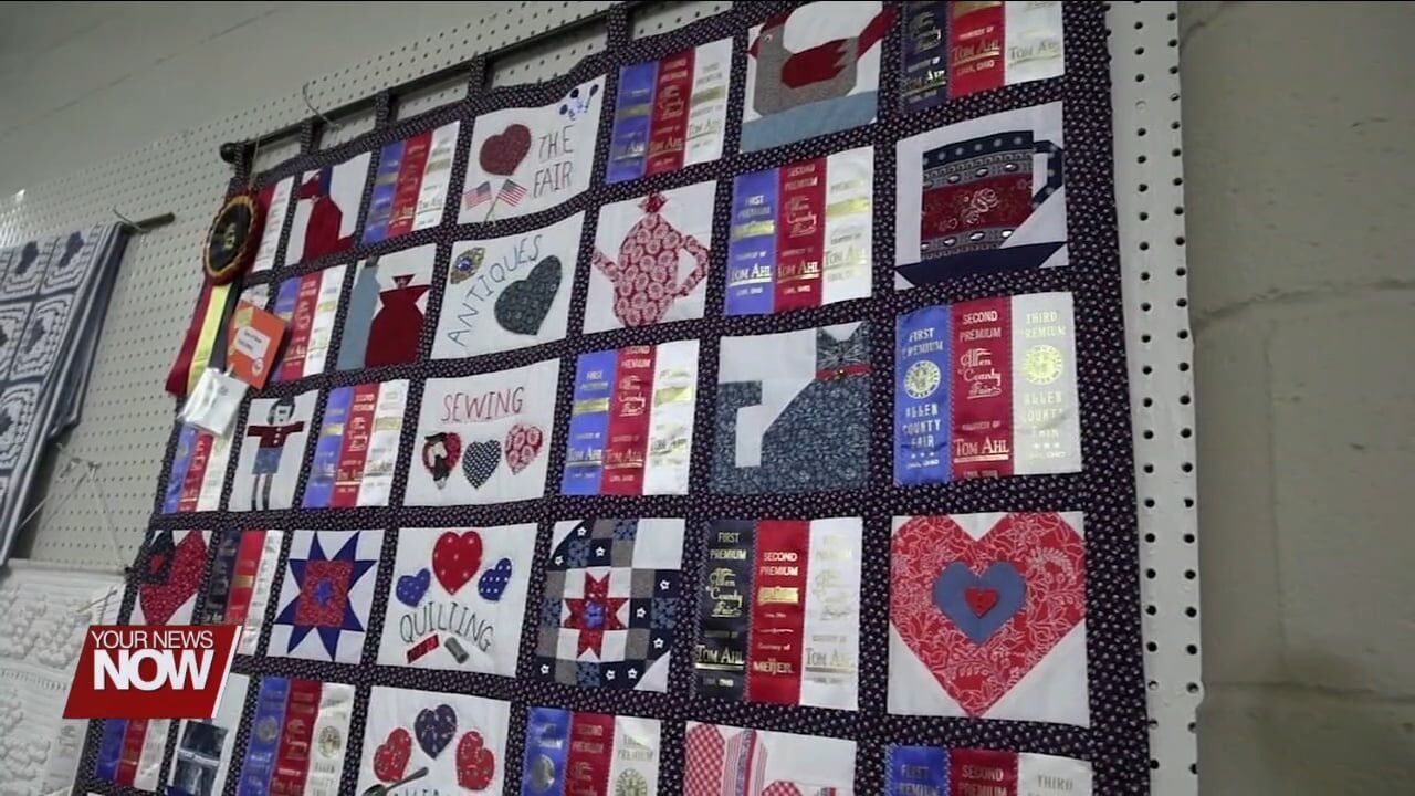 Creativity with fair ribbons wins Best of Show for quilter